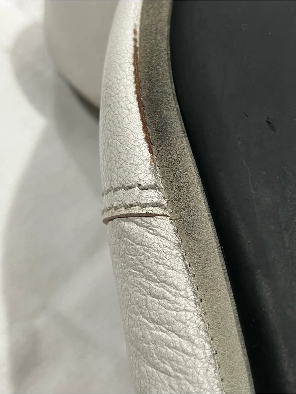 Mens Authentic Prada White Leather Square-toe Slip-ons W/elastic Vamp, SZ 11.5